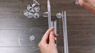 Diy balloon table stand [upl. by Lissak]