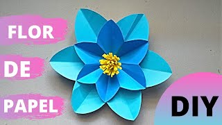 COMO HACER FLOR DE PAPEL GIGANTE FÁCIL Y RÁPIDO  HOW TO MAKE FLOWER PAPER FLOWER EASY AND FAST [upl. by Navonoj]