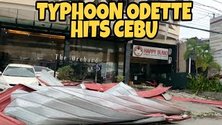 Typhoon Odette hits Cebu  Ang pananalasa ng bagyong Odette sa Cebu City [upl. by Ihsoyim]