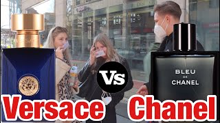 Bleu de Chanel edt vs Versace Dylan Blue  fragrance test [upl. by Neelav]