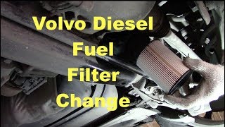 Volvo XC70 D4 Diesel fuel filter change [upl. by Mehelhteb]