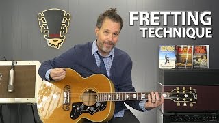 Basic Fretting Technique For Beginner Guitar Players [upl. by Cherida]