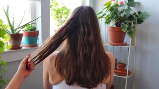 ASMR gentle and relaxing microattention hair play sectioning brushing whisper extra tingly [upl. by Brendin]