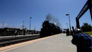 Santa Fe 484 Steam Locomotive 3751 High Speed Pass in 1080p [upl. by Yxor]