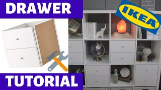 How To Assemble Ikea Kallax DrawersInserts Fast amp Easy Install [upl. by Noleta]