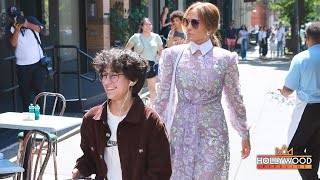 JLo amp Ben Affleck take kids to New York City [upl. by Chem970]