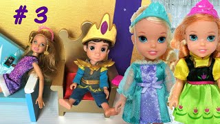 Elsia and Annia Toddlers Hans Wants to be King 3 Barbie Stacie Princess Lucy Toys and Dolls Stories [upl. by Groome]