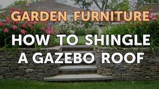 How to Shingle a Gazebo Roof [upl. by Ielhsa]