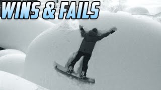 JUST SEND IT  Funny Snowboarding Tricks Wins amp Fails [upl. by Nelo]