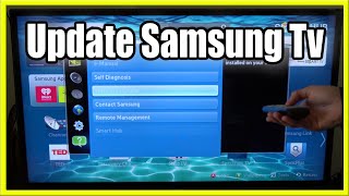 How to Update Software on Samsung Smart TV Update Apps amp Smart Hub [upl. by Llehsar]