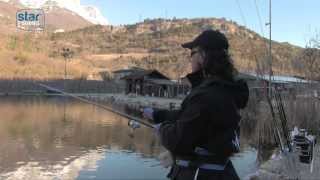 Pesca a trota lago con vetrino e bombarda  Star Fishing TV [upl. by Arakihc203]