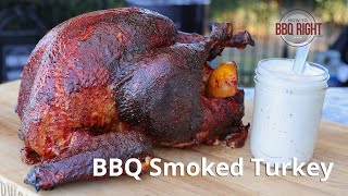 BBQ Smoked Turkey Recipe [upl. by Wilek]