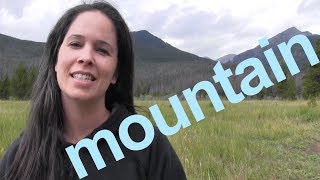 How to Say MOUNTAIN and SENTENCE  American English [upl. by Kudva747]