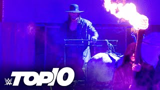 The Undertaker’s greatest entrances WWE Top 10 Nov 1 2020 [upl. by Remoh783]