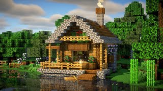 Minecraft  How To Build a Starter House Near the Water [upl. by Kimbell]