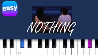 Bruno Major  Nothing EASY PIANO TUTORIAL [upl. by Charteris]