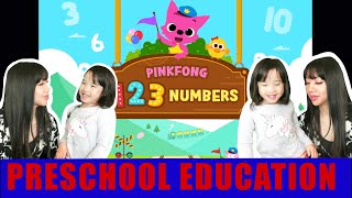 Learn 123s English numbers with Pinkfong 123 Numbers Ella and Mommy  Fun learning apps for kids [upl. by Eniamor]