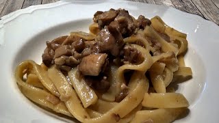 Tagliatelle ai funghi prugnoli buoni come i porcini [upl. by Taffy]