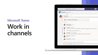 How to work in channels in Microsoft Teams [upl. by Narba]