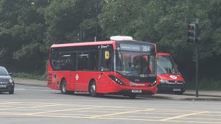 London Buses at Lewisham Station 8K [upl. by Kapoor678]