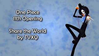 One Piece OP 11  Share the World Lyrics [upl. by Icam]