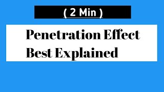 Penetration Effect ionisation energy [upl. by Yojenitsirk]