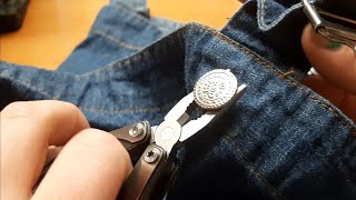 How To Remove Jeans Buttons [upl. by Else651]