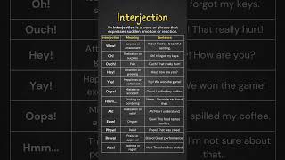 Interjections Definition and Example Sentences English Grammar Guide with Examples amp Usage Tips [upl. by Flora]