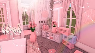 BLOXBURG blush tiny house 20k l tour  speedbuild ♡ [upl. by Noach]