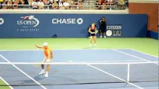 US OPEN 2012  Kim Clijsters Mixed Doubles FINAL MATCH [upl. by Hadnama]