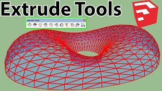 How to Use Extrude Tools in SketchUp [upl. by Lougheed]