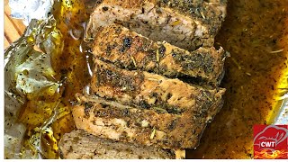 Butter Garlic And Herb Pork Tenderloin  Pork Tenderloin Recipe [upl. by Airakaz]