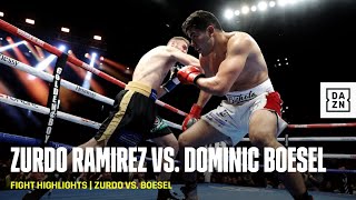 FIGHT HIGHLIGHTS  Zurdo Ramirez vs Dominic Boesel [upl. by Esyle]