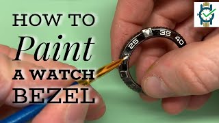 How to paint a Watch Bezel [upl. by Akirej]