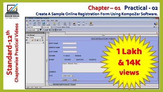 Chapter 01  Practical 2  Online Registration form using kompoZer [upl. by Ailsun]