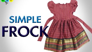 Simple Frock  Baby Frock  Cutting and Stitching  BST [upl. by Hahcim]