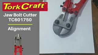 Tork Craft  BOLT CUTTER JAW ALIGNMENT AND ADJUSTMENT [upl. by Annuahsal]