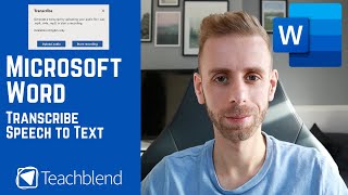 Microsoft Word  Create a Transcript from video  audio automatically [upl. by Garek]