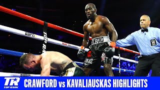 Terence Crawford Retains Belt With Vicious 9th RD Knockout  Full Fight Highlights [upl. by Enaz]