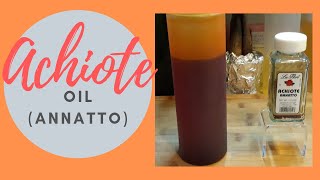 Making a Simple AnnattoAchiote Oil [upl. by Hollerman645]