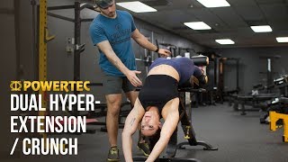 Dual Hyperextension  Crunch Demo [upl. by Ilhsa]