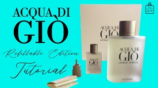 Acqua di Giò Refillable Edition tutorial  Episode 60 [upl. by Esetal520]