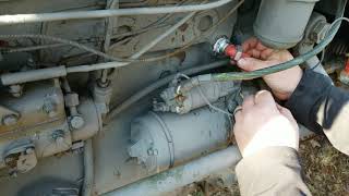 Massey Ferguson 175 block heater install [upl. by Artus]