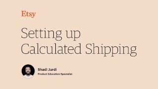 Calculated Shipping on Etsy How to Set Profiles Up [upl. by Daisie]