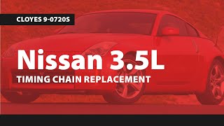 Nissan 35L Timing Chain Replacement Cloyes 90720S [upl. by Eanar43]