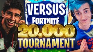 VIKKSTAR amp TINNY vs NINJA amp DRLUPO in Fortnite 20000 TOURNAMENT [upl. by Nnairam231]