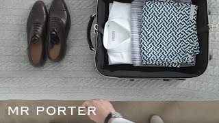 How To Pack For A Business Trip  MR PORTER [upl. by Lashond58]