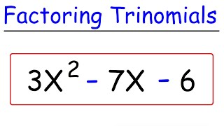 Factoring Trinomials  Quick amp Simple [upl. by Florri]