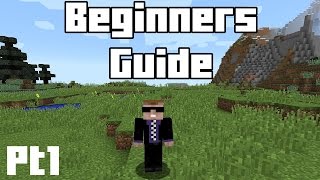 Minecraft Beginners Guide  Part 1  Tools Weapons Food and Surviving [upl. by Gayleen644]