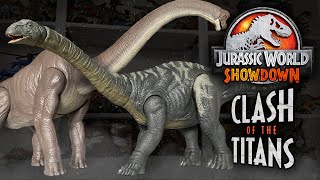 Mattel Jurassic World Legacy Collection Apatosaurus 4K Toy Showdown  collectjurassiccom [upl. by Hildick]